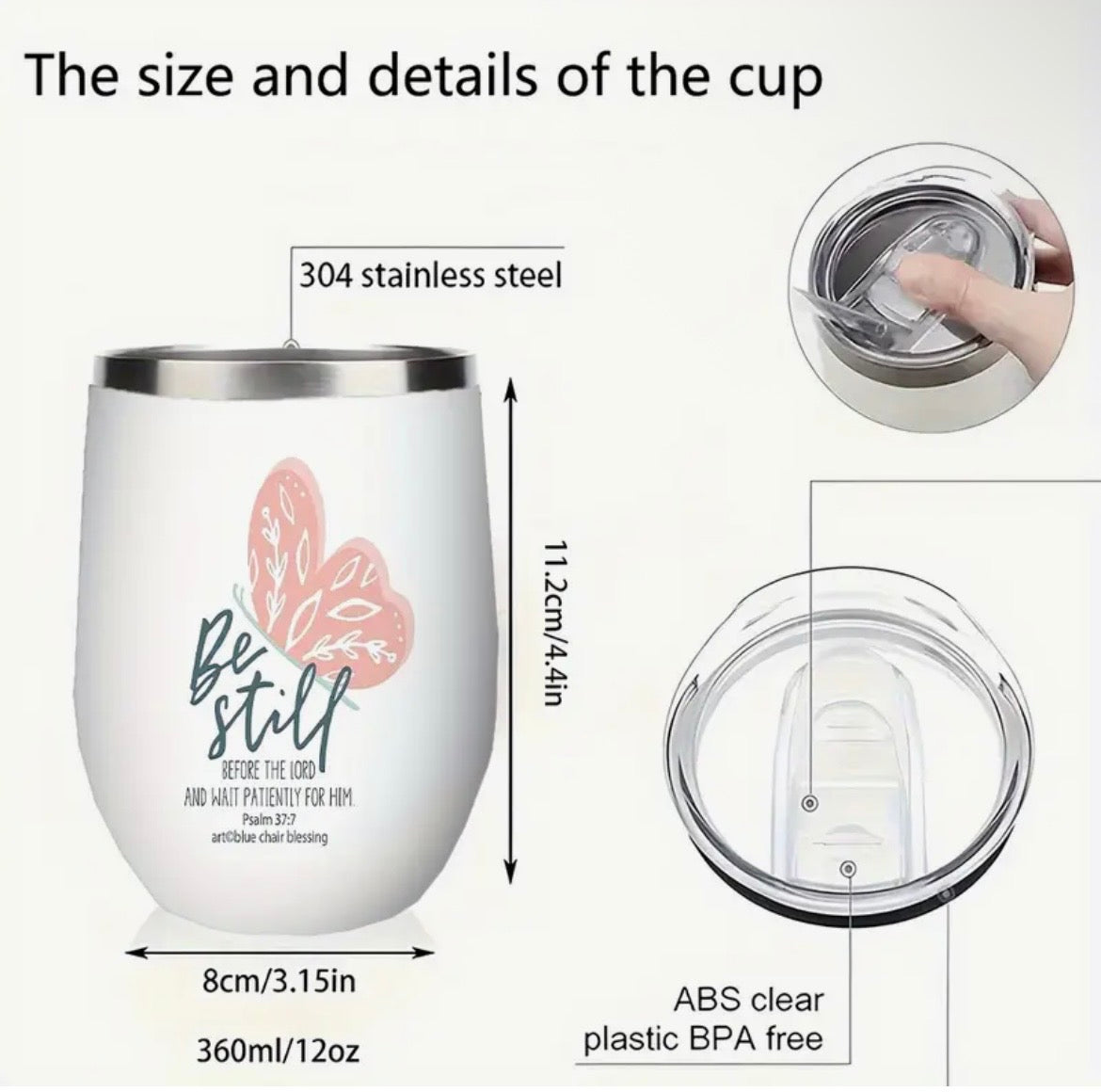 All4Christ 355ml Stainless Steel Travel Mug Cup
