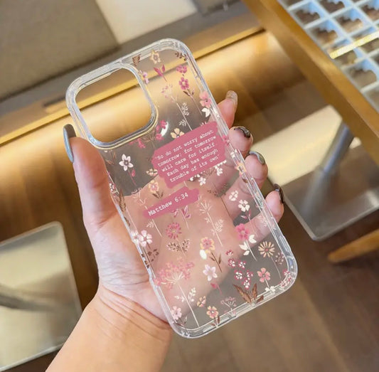 Faith Over Worry Phone Cover – Matthew 6:34